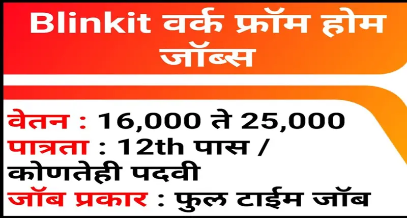 Blinkit Blended Work From Home Job