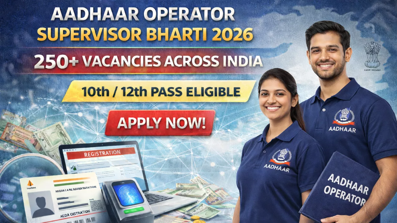 Aadhaar Operator Supervisor Bharti 2026